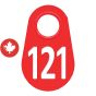 Étiquette d'identification pour le cou #121