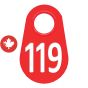Étiquette d'identification pour le cou #119