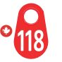 Étiquette d'identification pour le cou #118