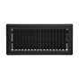 Matte Black Floor Register - 2 1/4" x 12"