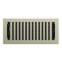 Montezuma Floor Register - Satin Nickel - 4" x 10"