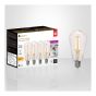 Lightbulb - LED - Clear - E26 - 6.2 W - 4/Pack