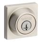 Elements Square Deadbolt - Grade 3 - Satin Nickel