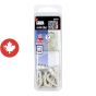 WallDriller Picture Hook Anchors Small White - Nylon (4)