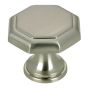 Marseille Traditional Metal Knob  - Village - Brushed Nickel - 30 mm