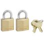 Brass padlock - 19 mm - 2/Pkg