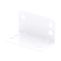 Square Corner Brace - White - 1 mm x 1 7/8" x 1" - 10/Pkg