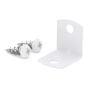 Large Corner Brace - White - 0.0359" x 3/4" x 3/4" - 50/Pkg