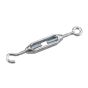 Hook by eye turnbuckle - Zinc - 5/32" x 4 3/4"