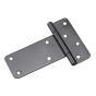 Rectangular T-Hinge, Black, 5"