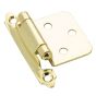 Semi-Concealed Self-Closing Hinge - Brass - 2 3/4" - 2/Pkg