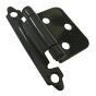 Semi-Concealed Self-Closing Hinge - Black - 2 3/4" - 2/Pkg