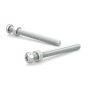 Zinc Plated Machine Screws with Nut - Pan Head - 3 1/2" - 3/Pkg
