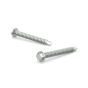 Zinc Plated Metal Screws - Hex Head With Washer - #8 x 1" - 100/Pkg