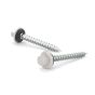 Roof Metal Screws - Hex Head with Steel and Neoprene Washer - #9 x 2" - 100/Pkg