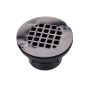 ABS Solvent Weld Shower Drain - Grille Stainless Steel - 2"