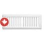 Space Grille - White - Bulk - 3" x 10"