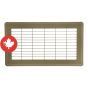 Air Return Floor Register - Brown - 8" x 14"