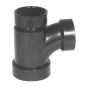 ABS DWV Sanitary Tee - 2" x 1 1/2" x 1 1/2" - Hub - Black