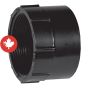 ABS DWV Female Adapter - 4" - Hub x FPT - Black