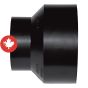 ABS DWV Increaser Coupling - 3" x 1 1/2" - Hub - Black