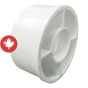 PVC/BNQ Reducer Adapter - 4" x 1 1/2" - White