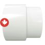 PVC/BNQ Adapter - 4" - Hub - White