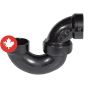 ABS DWV P-trap with Union