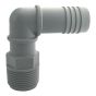 Coude combiné mâle en plastique, 1"