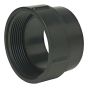 Adaptateur pour nettoyage en ABS DWV sans bouchon, 4", mâle x fem. fileté, noir