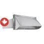 Wall Exhaust Hood - Galvanized - 10" x 3 1/4"