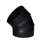 45° Black Matt Adjustable Elbow - 24 Ga - 6"