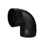 Crimped elbow for stove 90D