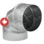 90° Adjustable Elbow Warm Air - 4"