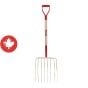 Fourche à ensilage 16", 8 dents, acier forgé et trempé