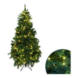 Sapin de No&euml;l, noble, 320 lumi&egrave;res DEL, blanc chaud, 8 fonctions, 6'