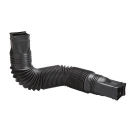 Rallonge de descente de goutti&egrave;re Flex-A-Spout, vinyle, noir, ajustable 25-55"