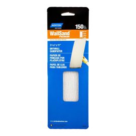 Papier de pon&ccedil;age pour placopl&acirc;tre Norton Wallsand Premium, 11" x 3 5/16", Gr. 150, 5/pqt