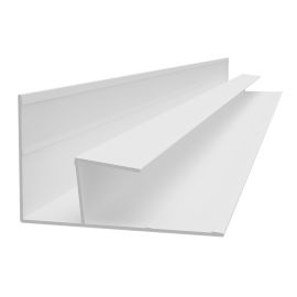 PVC F-Trim for Trusscore RibCore - White - 3/4" x 10'
