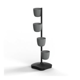 Botanica Urban Garden - 4 Planters - 17.5" x 62" - Grey