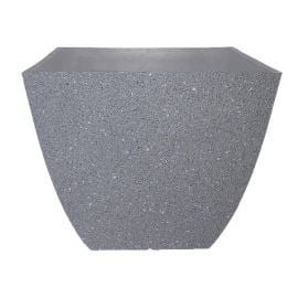 Newland Planter - Grey - Stone Finish - 16" x 13"