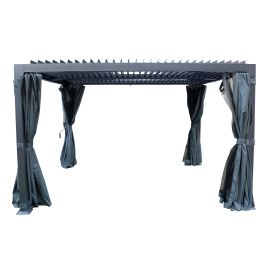 Gazebo With Aluminium Louvers - 10' x 12'