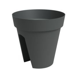 Balcony Pot - Capri - Anthracite - 11.8"