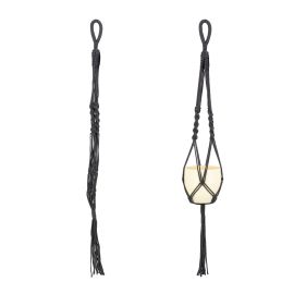 Macram&eacute; Plant Support - Grey - 36"