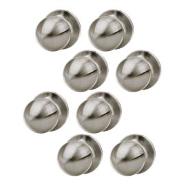 Ensemble de boutons, Hudson pour portes de passage, 8/pqt, nickel satin&eacute;