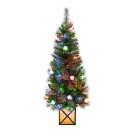 Sapin de No&euml;l, 120 lumi&egrave;res DEL multicolores, 7,5'