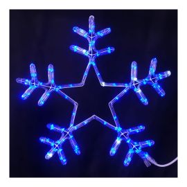 Flocon de neige DEL, scintillant, 24"