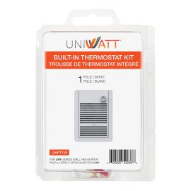 B/In Thermostat Kit For UHF Fan Heater - 1 Pole - White - 120 V - 347 V