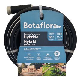 Hybrid Garden Hose &ndash; Black - 1/2" x 50&rsquo;