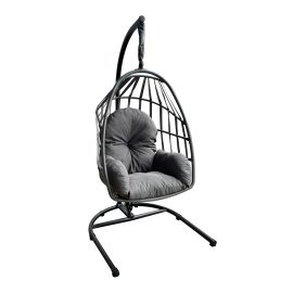 Chaise suspendue, pliable, gris